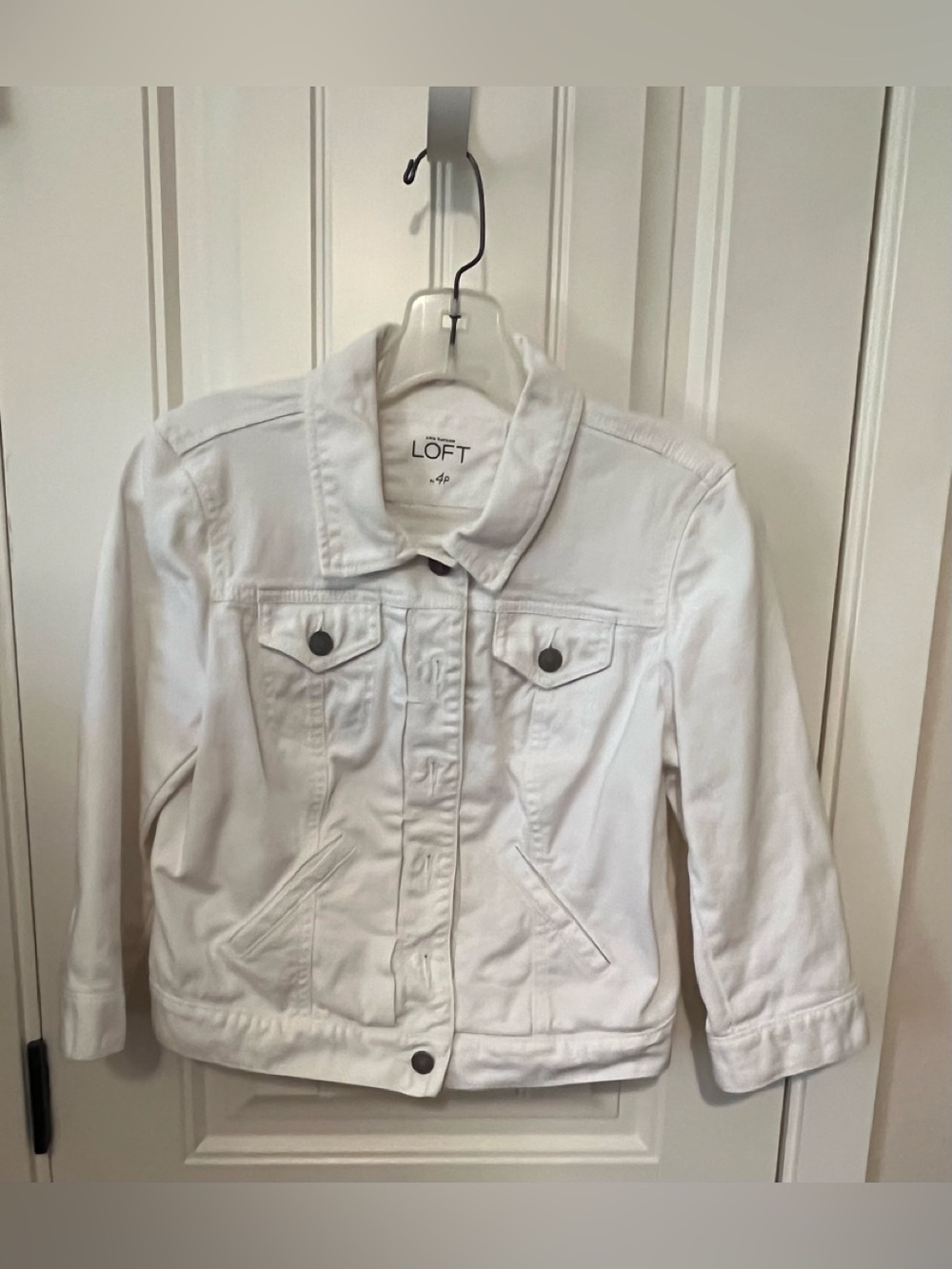 LOFT White Denim Jacket (NWOT)